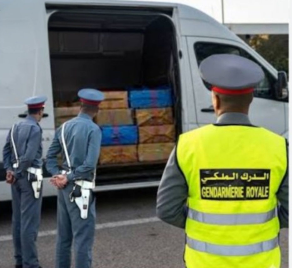 إيقاف شاحنة محملة بالمخدرات في عملية أمنية مشتركة بين عناصر الدرك الملكي بالجديدة وآسفي